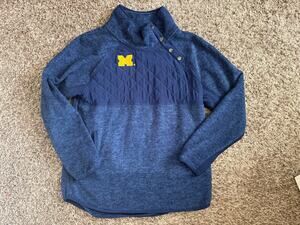 Michigan Wolverines Sweatshirt Game Day Women's Size Large University Comfy